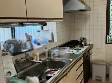 東京都小平市 キッチンリフォーム施工前 全体の様子