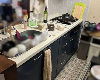 東京都西東京市　キッチンリフォーム施工前　別角度