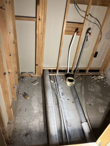 施工時間に配慮しつつ施工